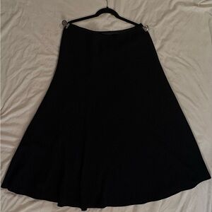 Jones New York Black A-Line Midi Skirt
